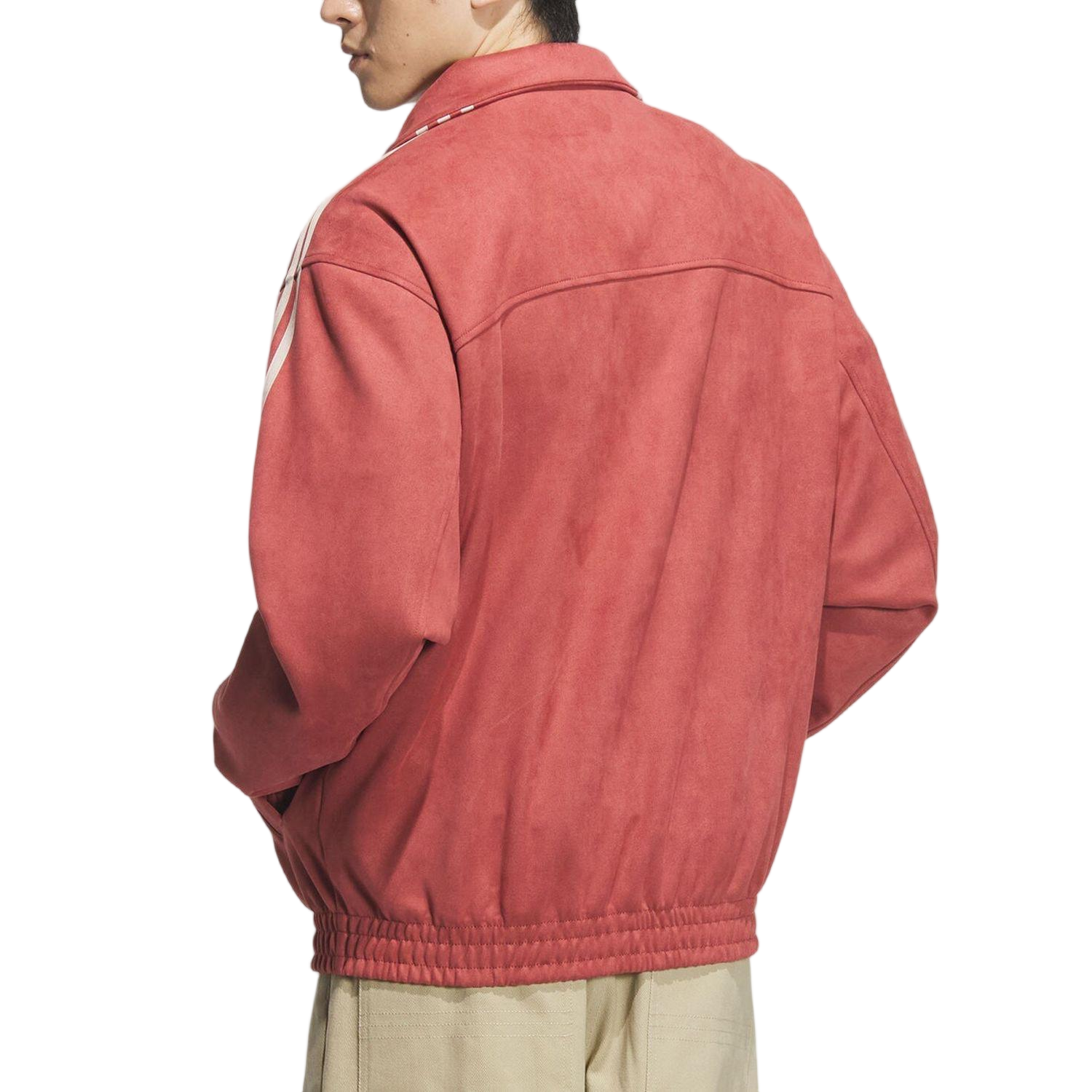 Adidas Three-Leaf Clover Unisex Classic New Chinese Style Suede Jacket