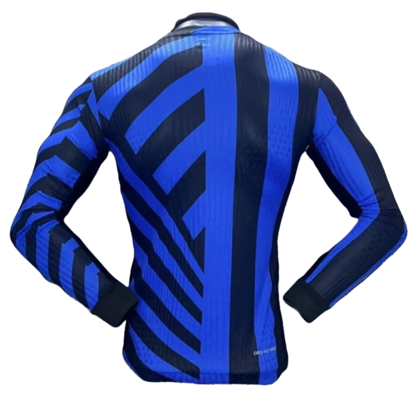 24-25 Inter Milan Home Long Sleeve Kit Player Version Shirt Soccer Jersey