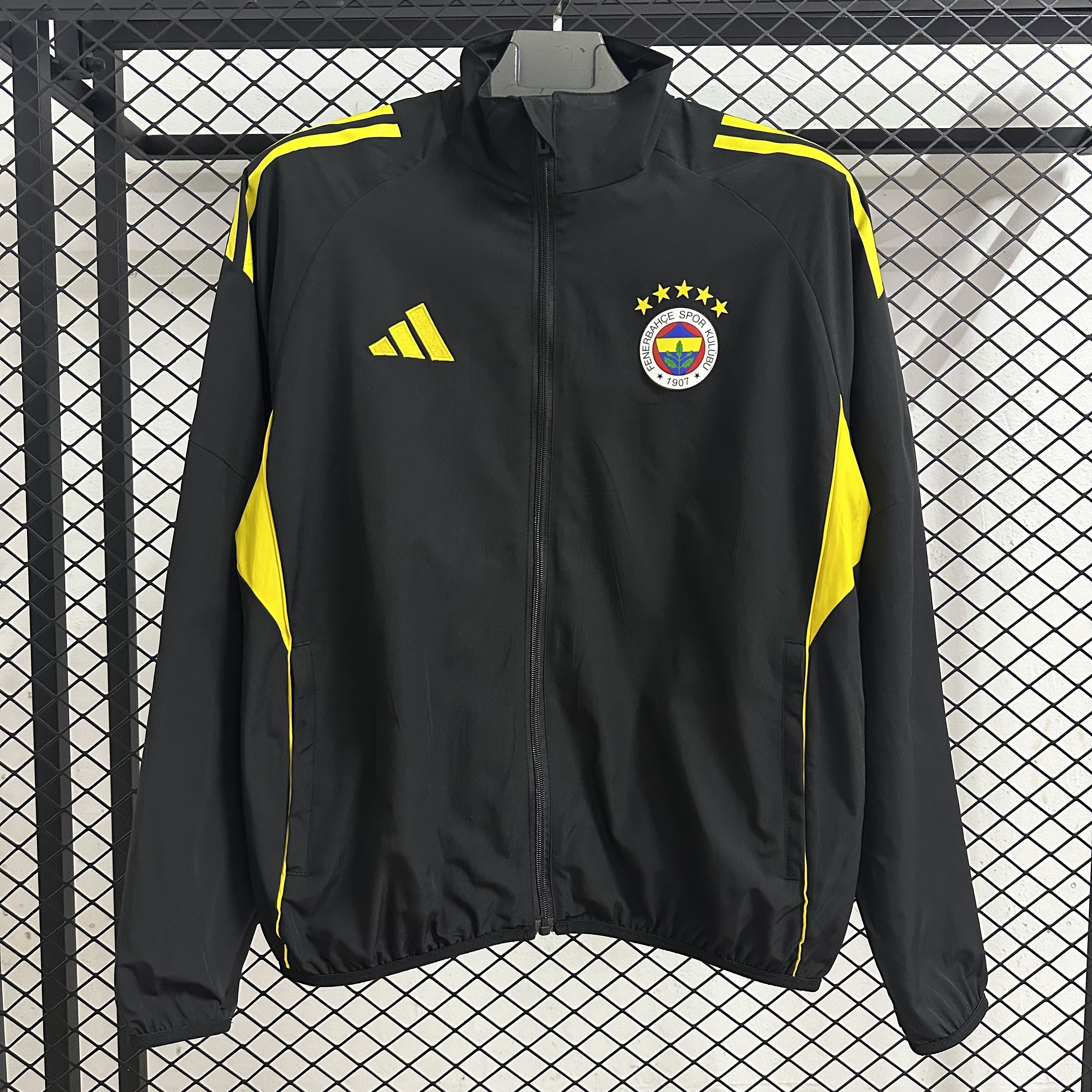 25-26 Fenerbahce Black Waterproof Training Windbreaker