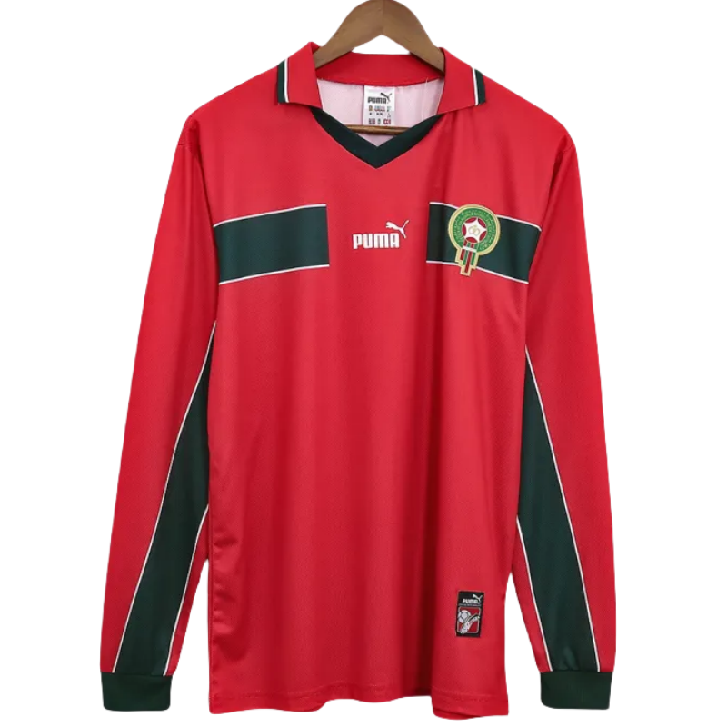 Morocco 1998 Retro Jersey Third Away Long Sleeve
