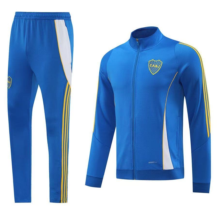 Boca Juniors 2025/26 Training Tracksuit Set Men Football Jacket + Pants Blue AEROREADY