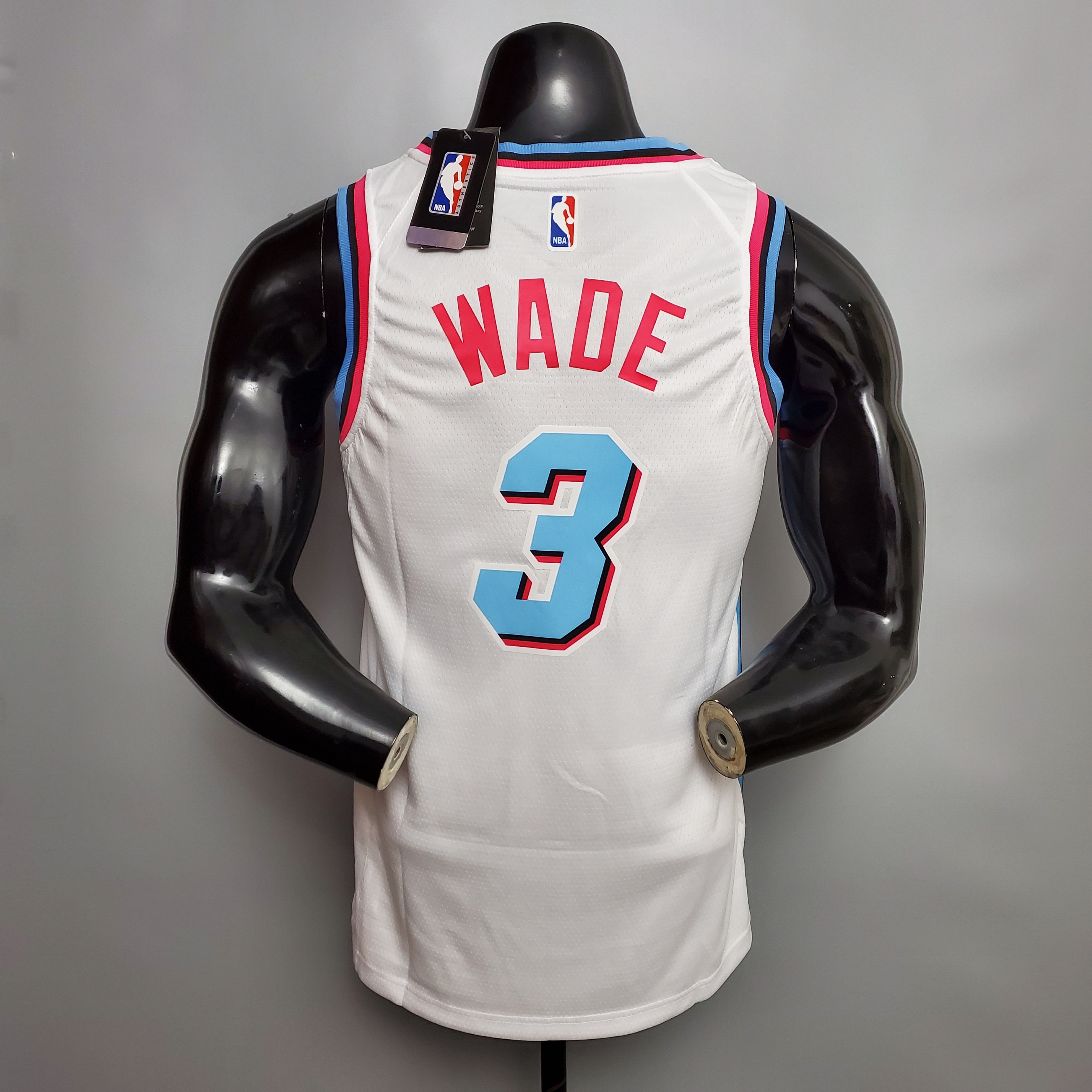Dwyane Wade Miami Heat V-neck Swingman Jersey White