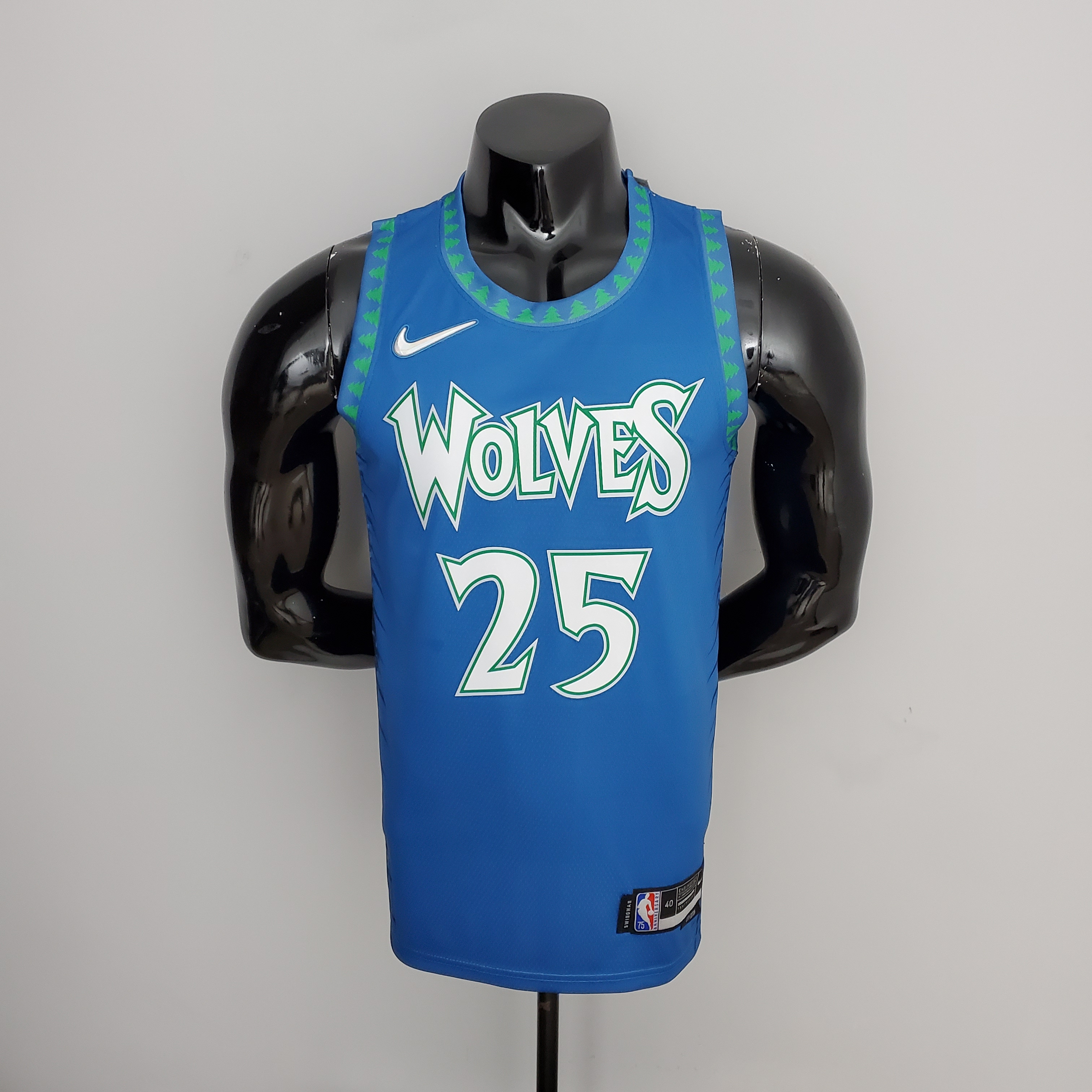 Derrick Rose Minnesota Timberwolves 75th Anniversary 2022 Swingman Jersey Blue