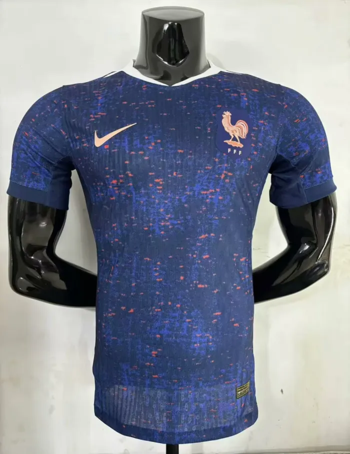 France Women's Team Euro 2025 Home Player Version Man Jersey