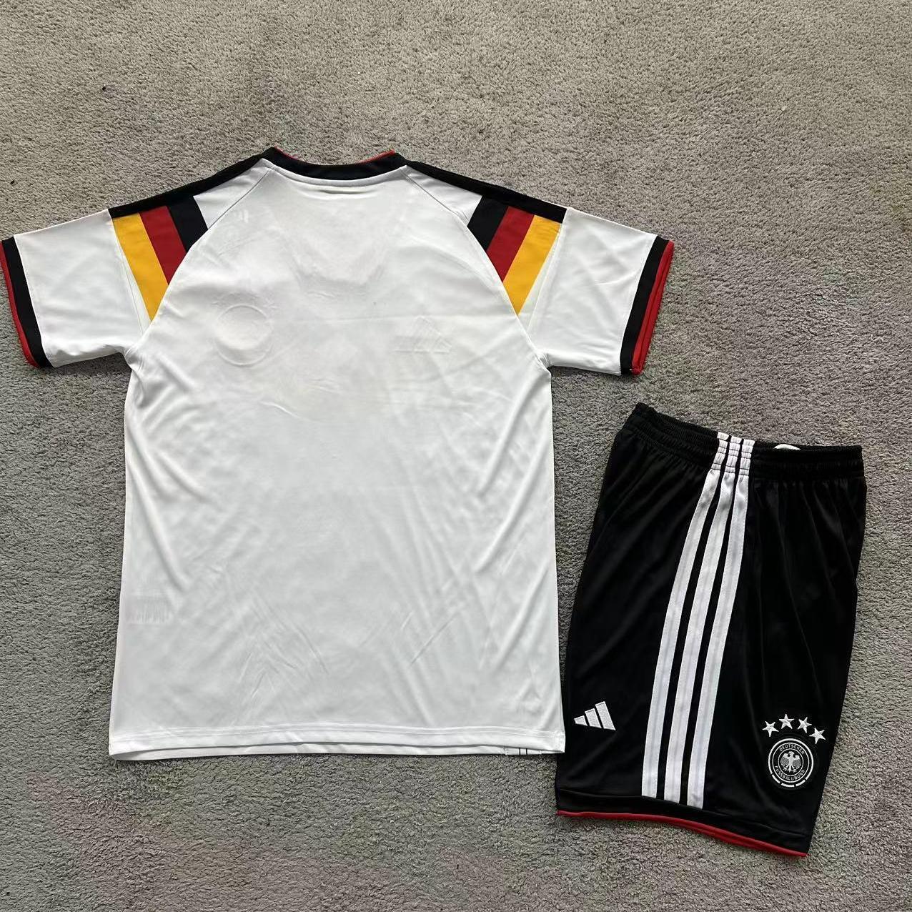 Germany National Team 2026 World Cup Home Kit Fan Version – Retro V-Stripe Design