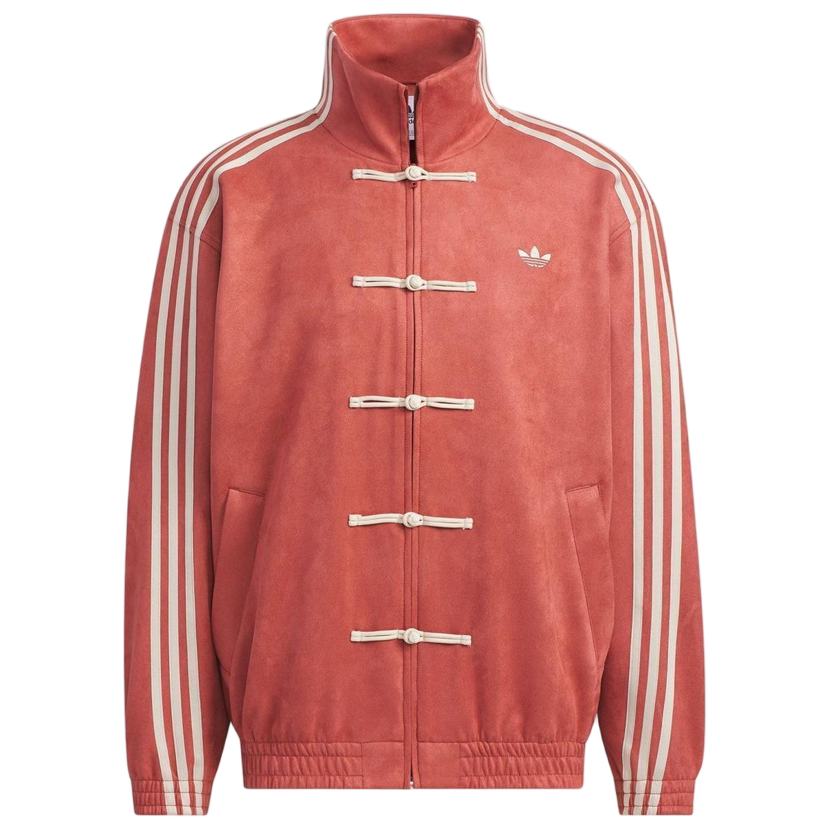 Adidas Three-Leaf Clover Unisex Classic New Chinese Style Suede Jacket