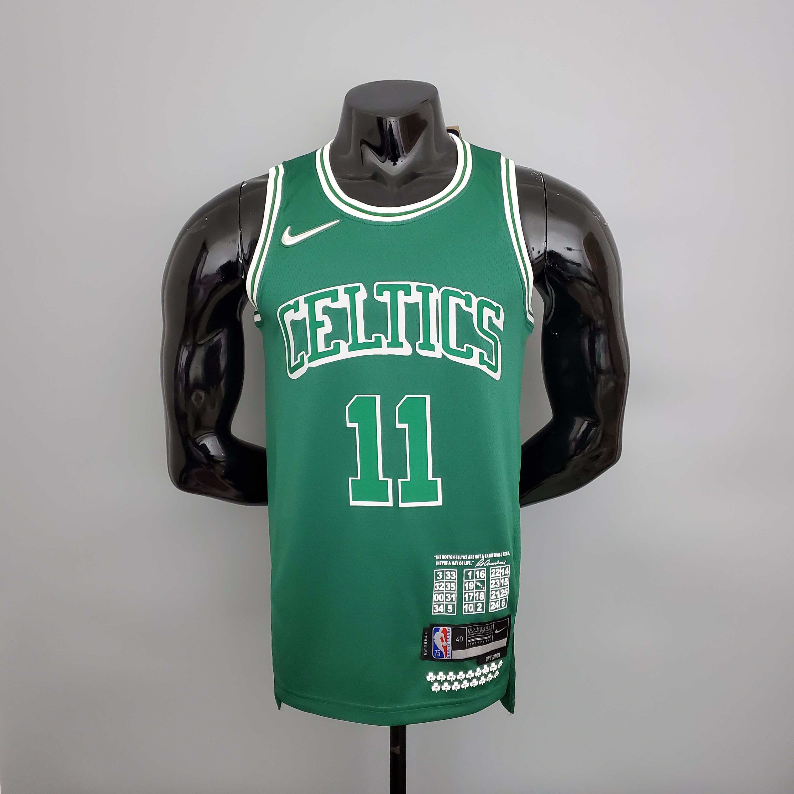Kyrie Irving Boston Celtics Teltes City Edition 2022 Swingman Jersey Green