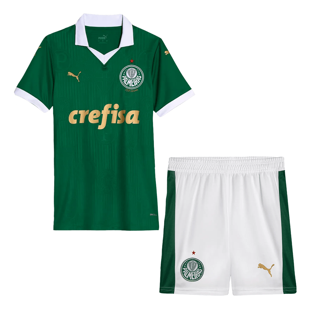 Kids SE Palmeiras Home Soccer Kits 2024-25