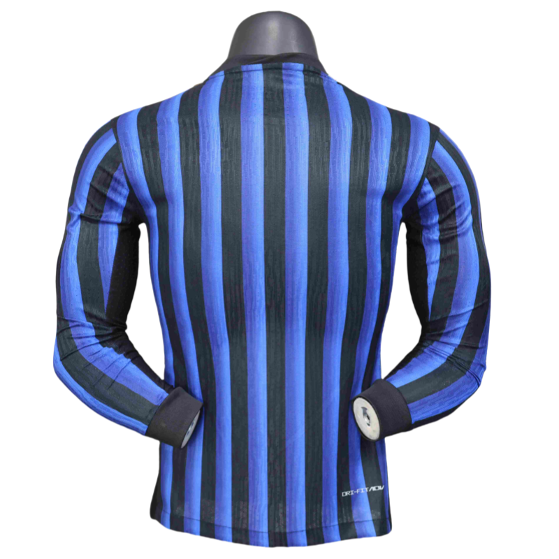 Inter Milan Home Shirt SOccer Jersey Long Sleeve Player Version 25-26