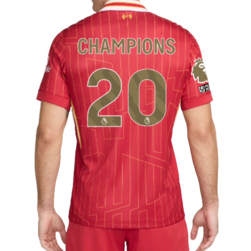 24-25 Liverpool Premier League Champions League Home Player Edition Football Shirt