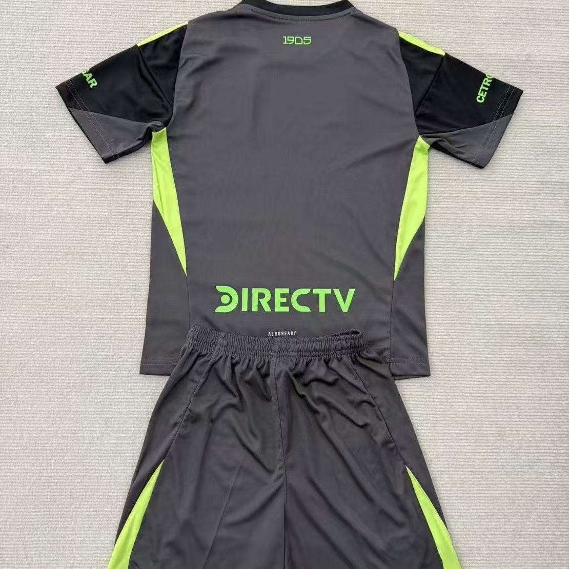 Boca Juniors Kids Third Away Kit 2025/26 Black Green Jersey + Shorts Youth Version