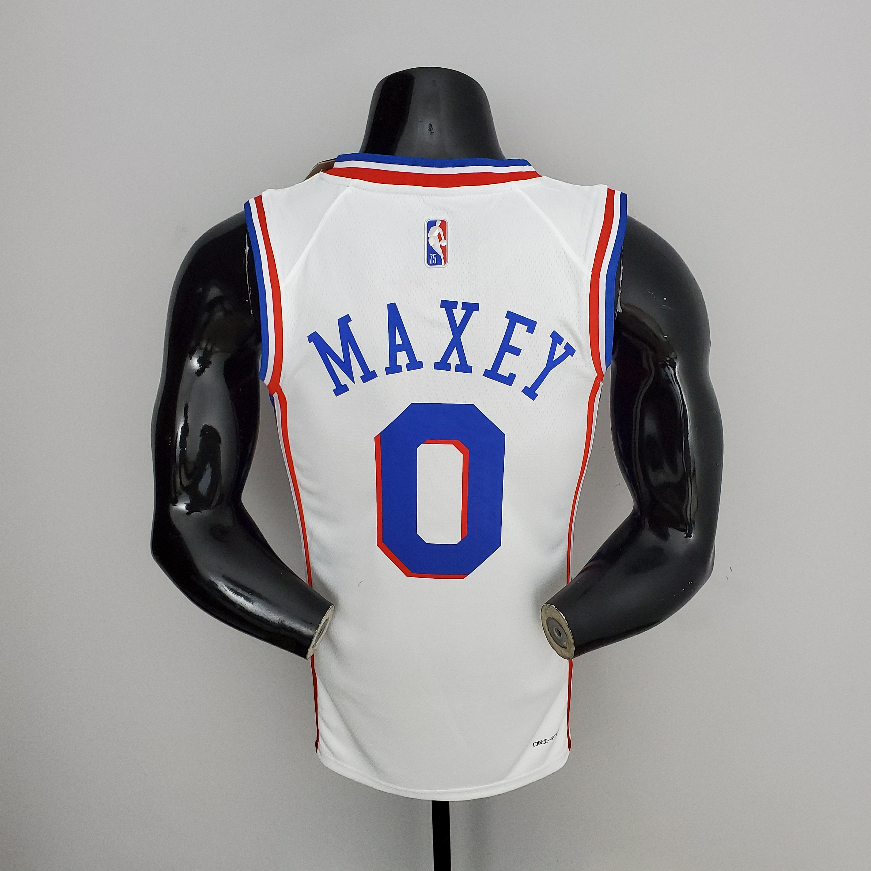 Tyrese Maxey Philadelphia 76ers 75th Anniversary Swingman Jersey White