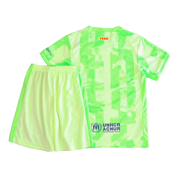 2024-25 Kids Barcelona Third Kit(Jersey+Short) Without Spofity Text