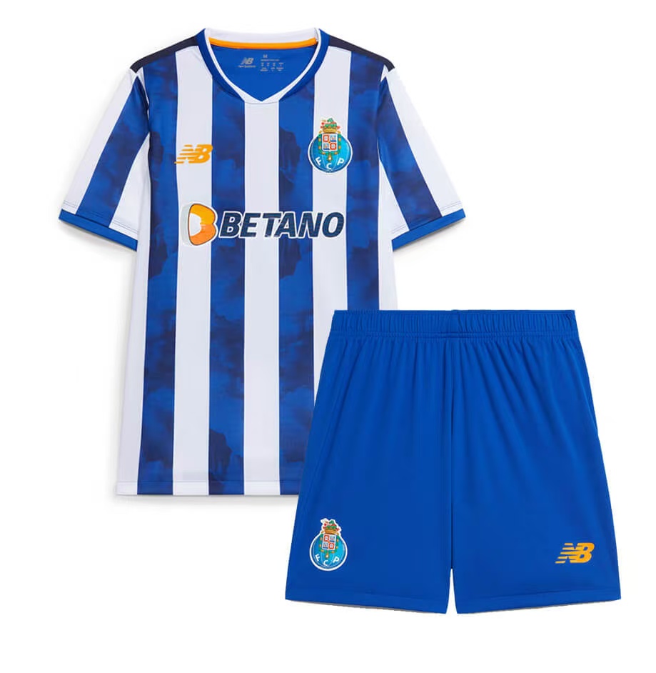 Kids FC Porto Home Kits(Jersey+Shorts) 2024-25
