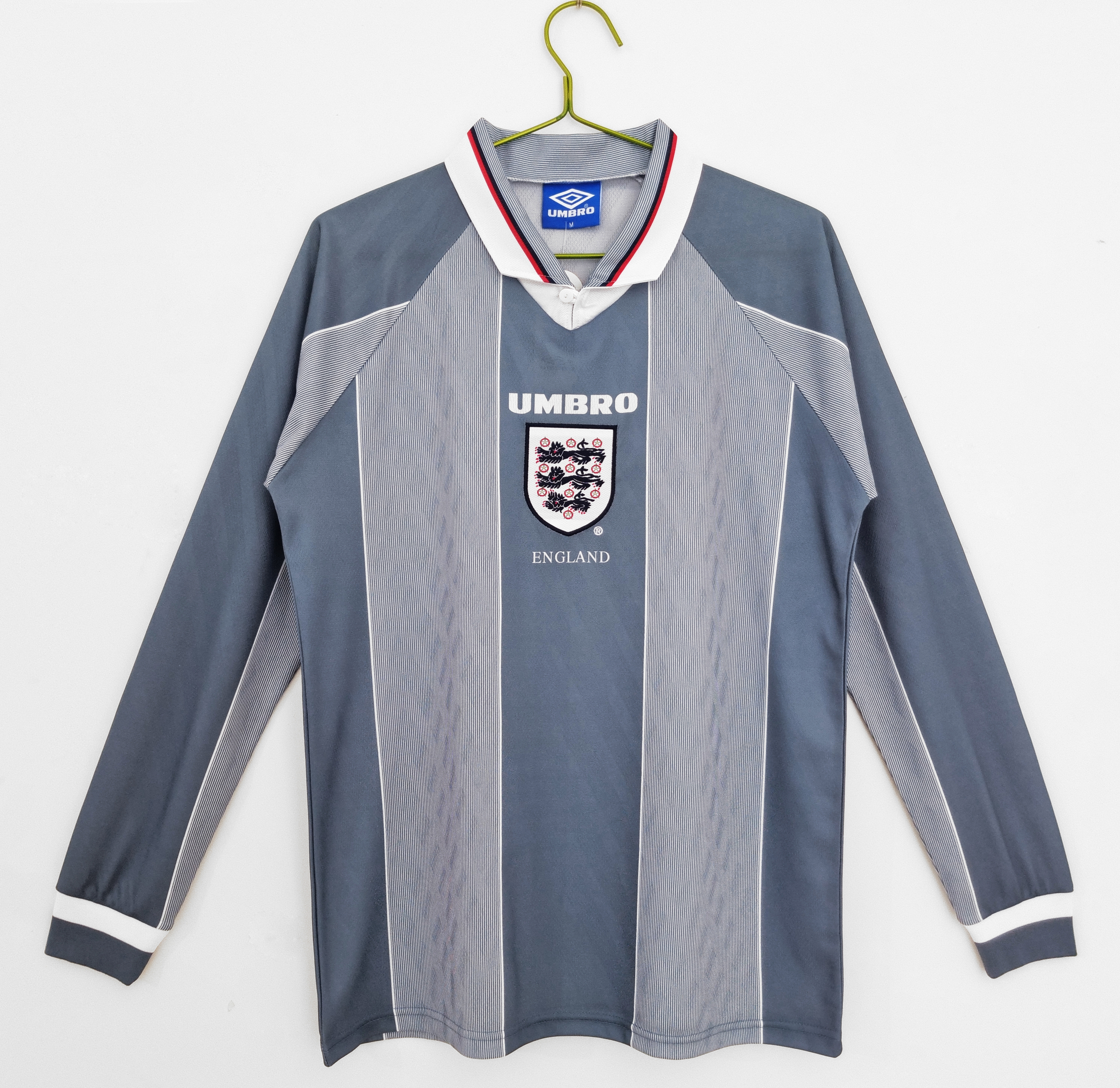 England Retro Away Long Sleeve Jersey 1996