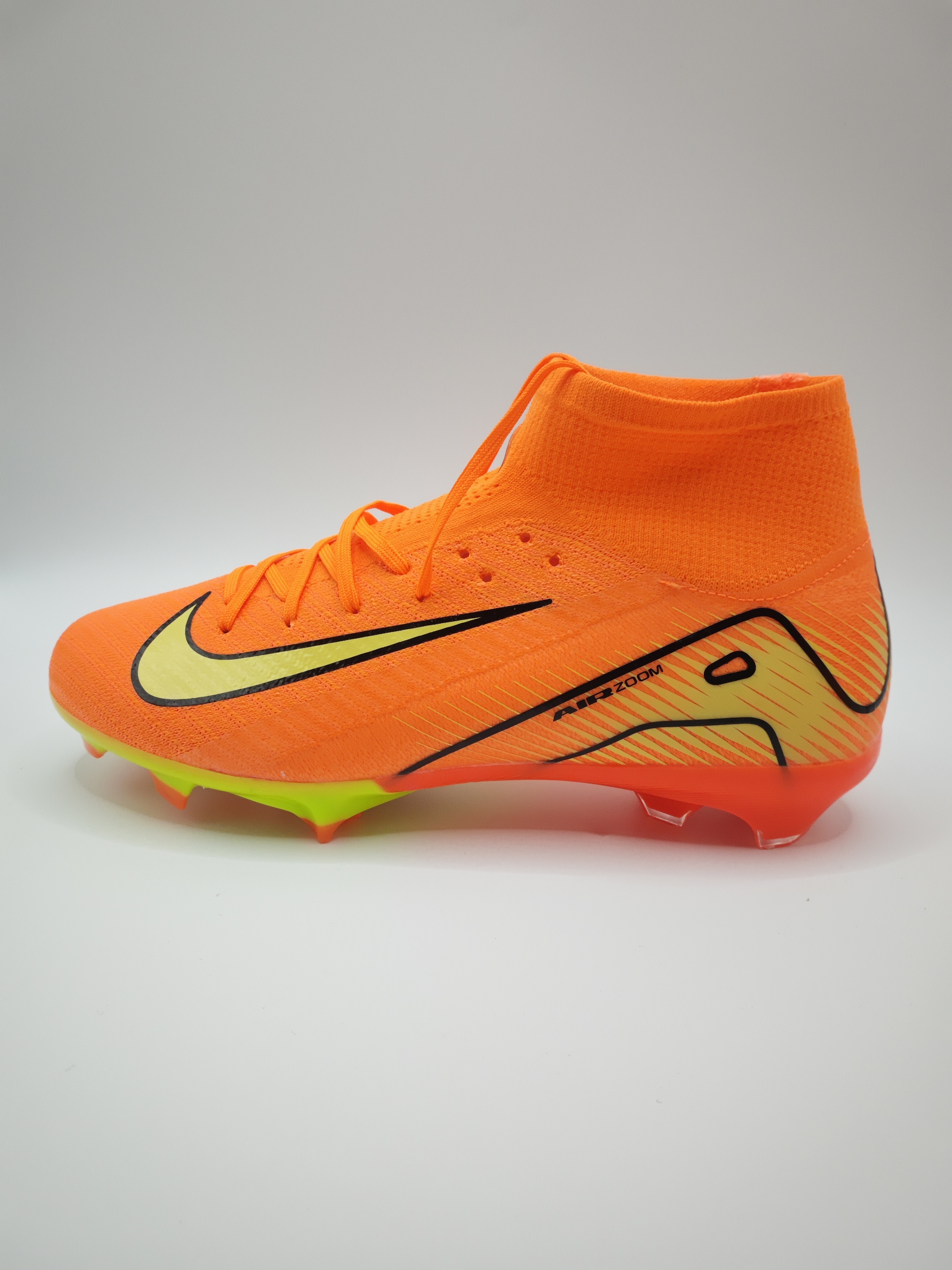 Nike Mercurial 16 FG Soccer Cleats with Built-in Bonded Pack: Full Air Cushion for All-Match Comfort, Waterproof Knit for Wet Pitches