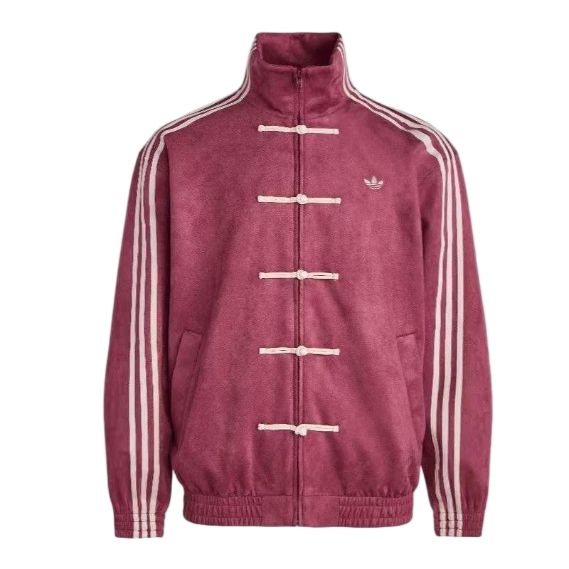 Adidas Three-Leaf Clover Unisex Classic New Chinese Style Suede Jacket