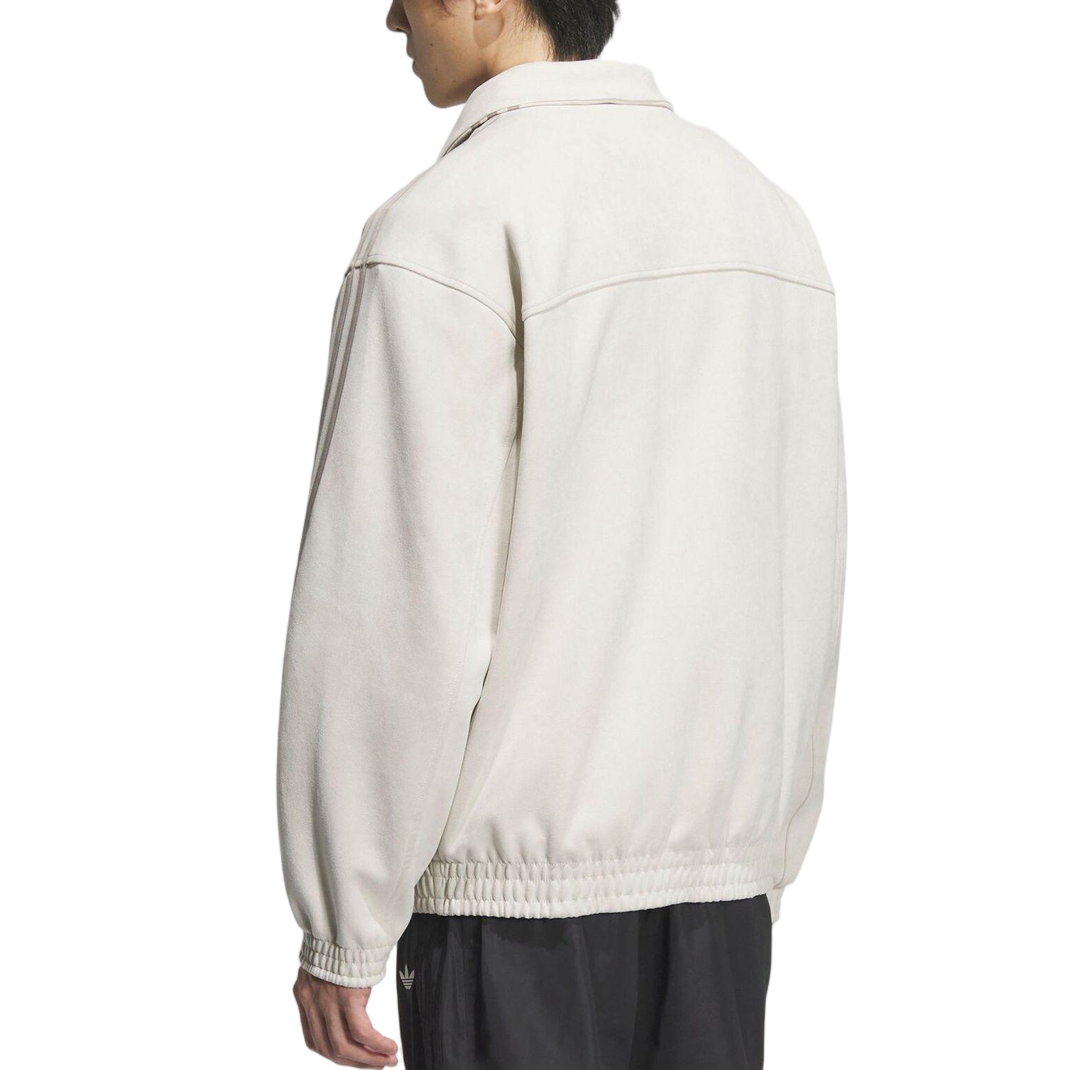 Adidas Three-Leaf Clover Unisex Classic New Chinese Style Suede Jacket