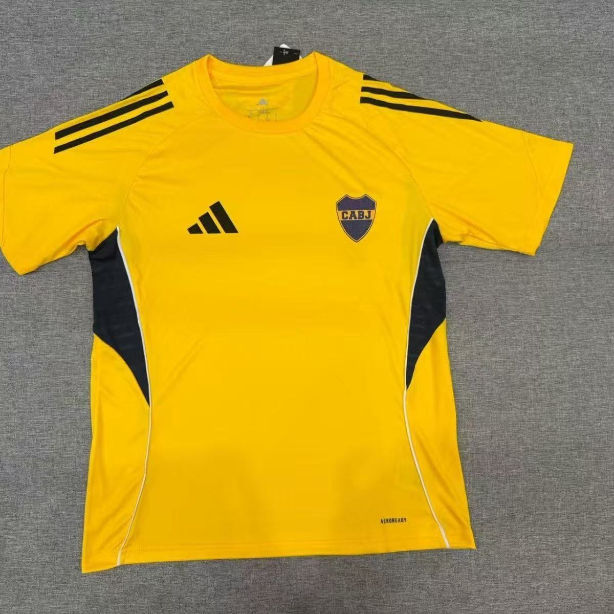 Boca Juniors 2025/26 Training Jersey Yellow - Fan Version AEROREADY
