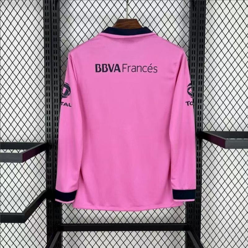 Boca Juniors 2012/13 Pink Long Sleeve Third Jersey | Fan Version BBVA Francés Special Edition