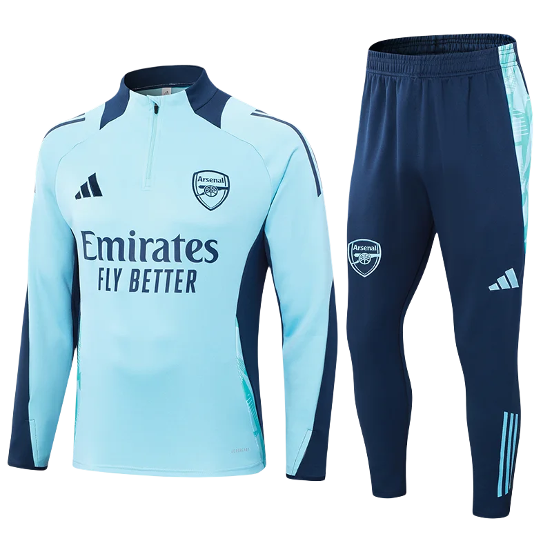 Arsenal Half-Pull Training Suit  Blue Football Shirt 2024/2025