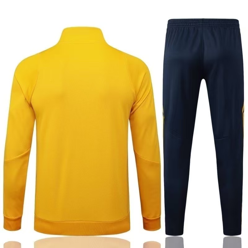 Boca Juniors 2025-26 Training Tracksuit Set Jacket + Pants AEROREADY – Yellow & Navy