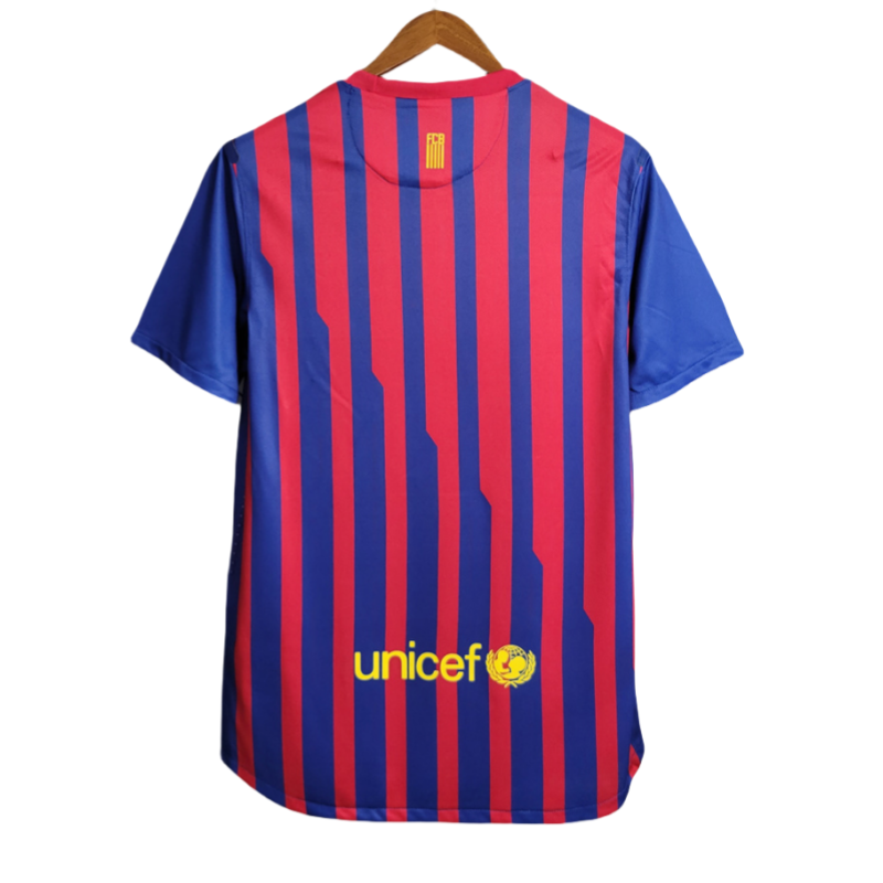 11-12 Barcelona Retro Jersey Home Soccer Shirt