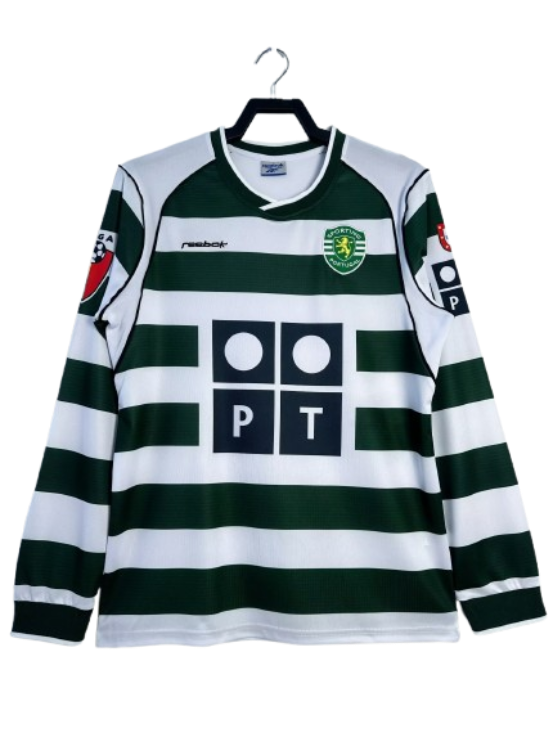Sporting Lisbon Retro Home Long sleeve Jersey 2003-04