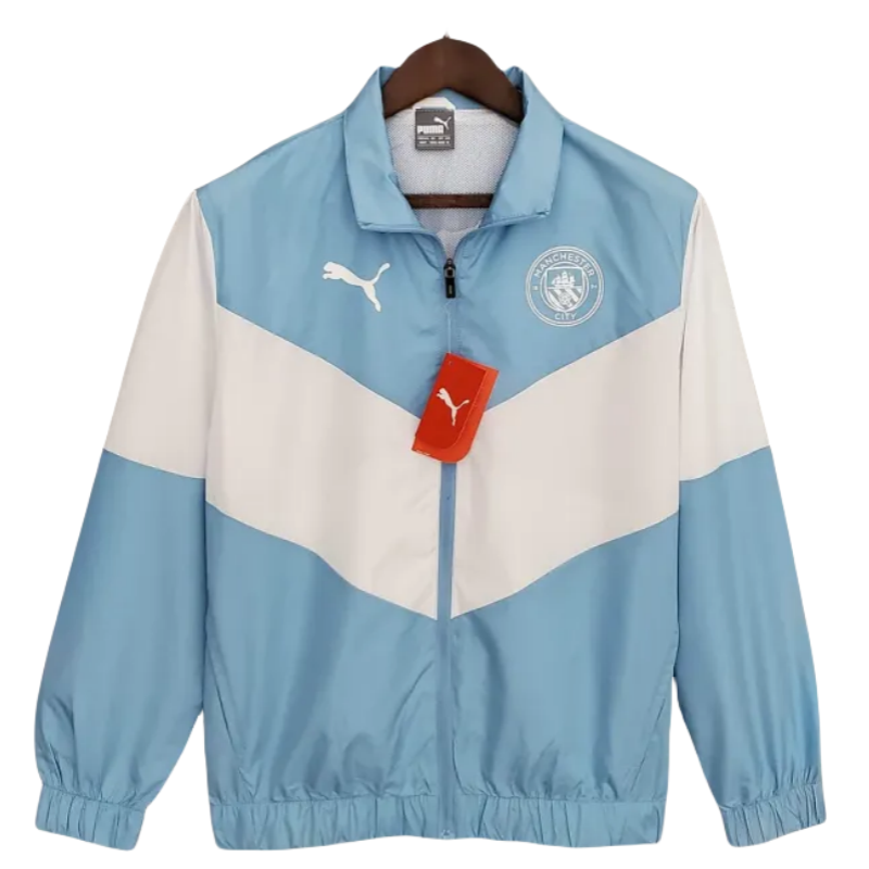 Manchester City Jersey Windbreaker Blue And White 2021/2022