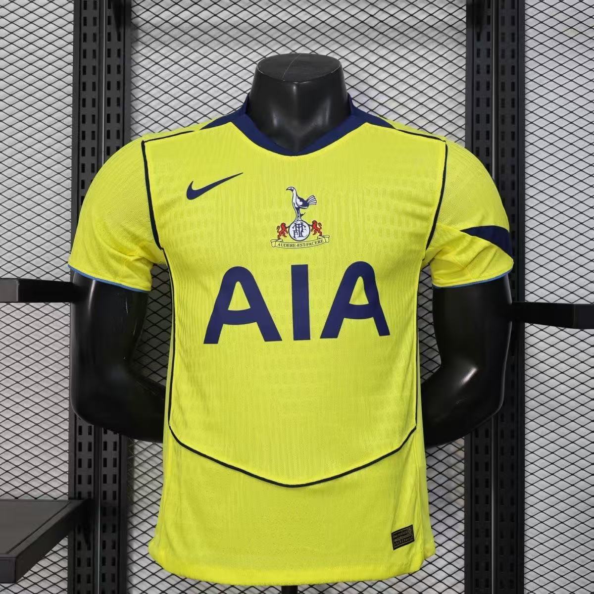 Tottenham Hotspur 25/26 Away Player Version Jersey Yellow Blue Retro Crest | Nike Dri-Fit ADV