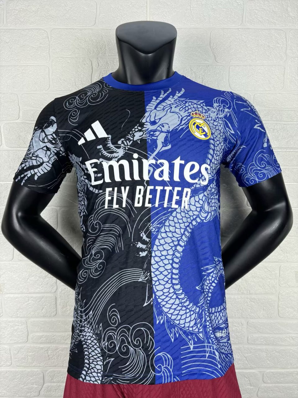 Real Madrid Blue Dragon Pattern Player Jersey 25/26