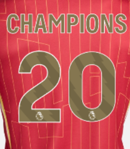 Liverpool Home Man Jersey 24/25 - CHAMPIONS 20