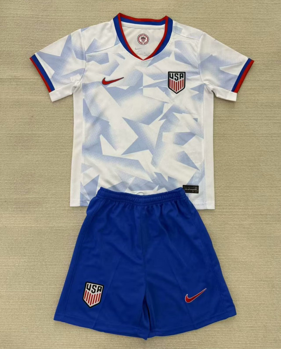 United States USWNT 2025 Home Kids Suit