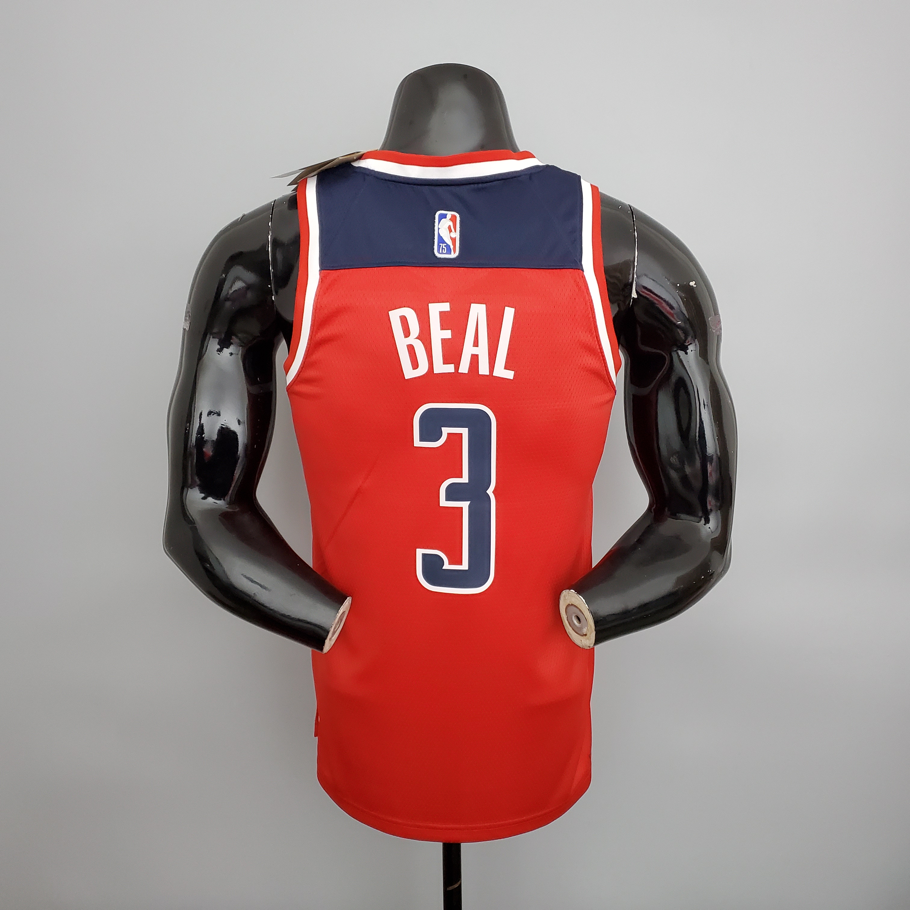 Bradley Beal Washington Wizards 75th Anniversary Swingman Jersey Red White and Blue