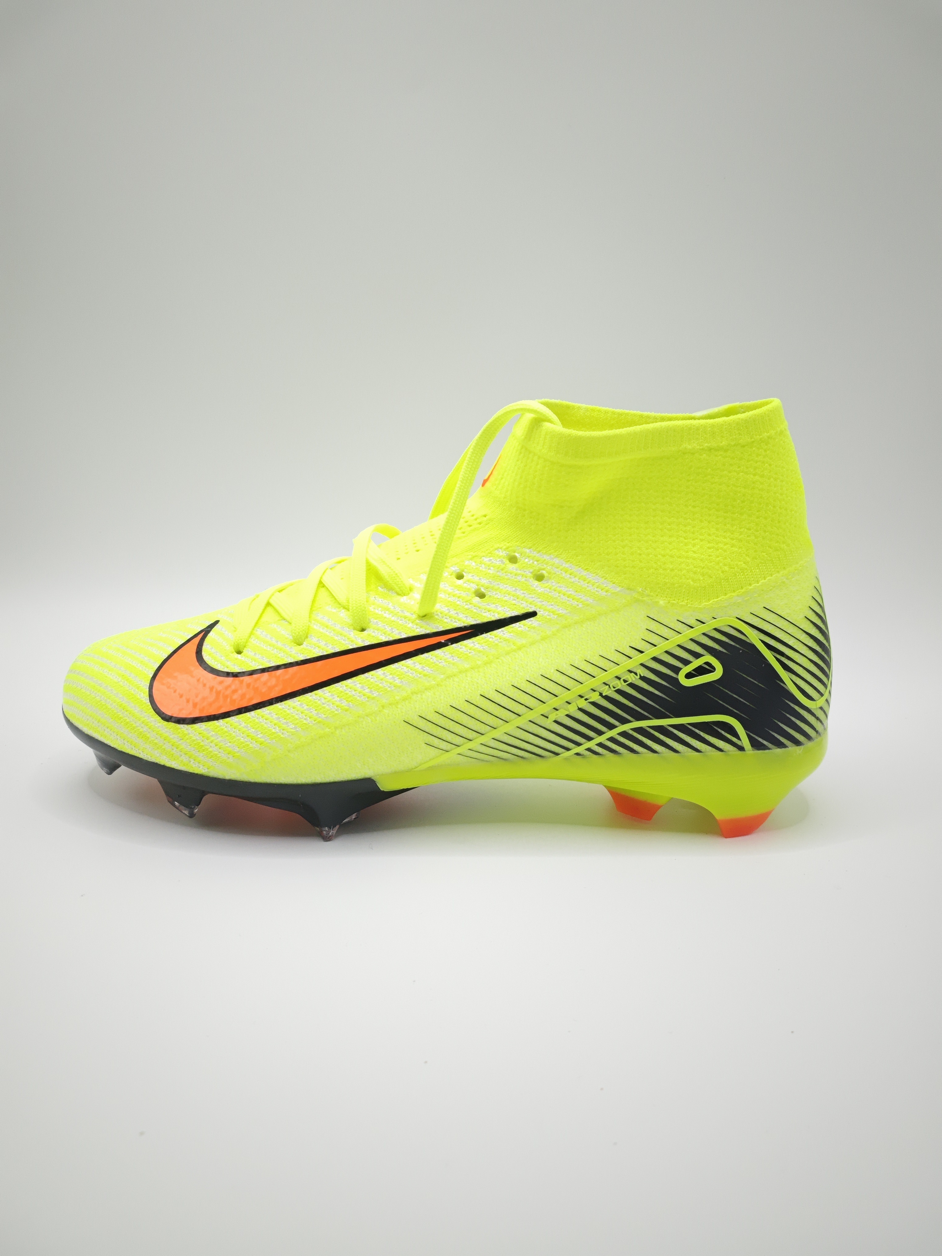 Nike Mercurial 16 FG Soccer Cleats with Built-in Bonded Pack: Full Air Cushion for All-Match Comfort, Waterproof Knit for Wet Pitches