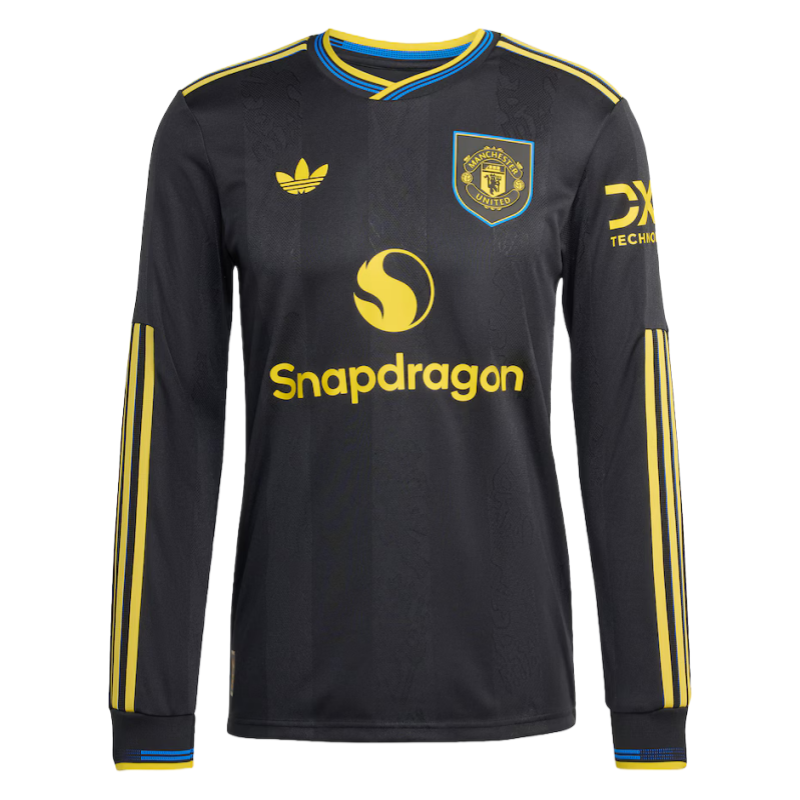 Manchester United Third Away Long Sleeve football jersey 25-26 -Fan edition