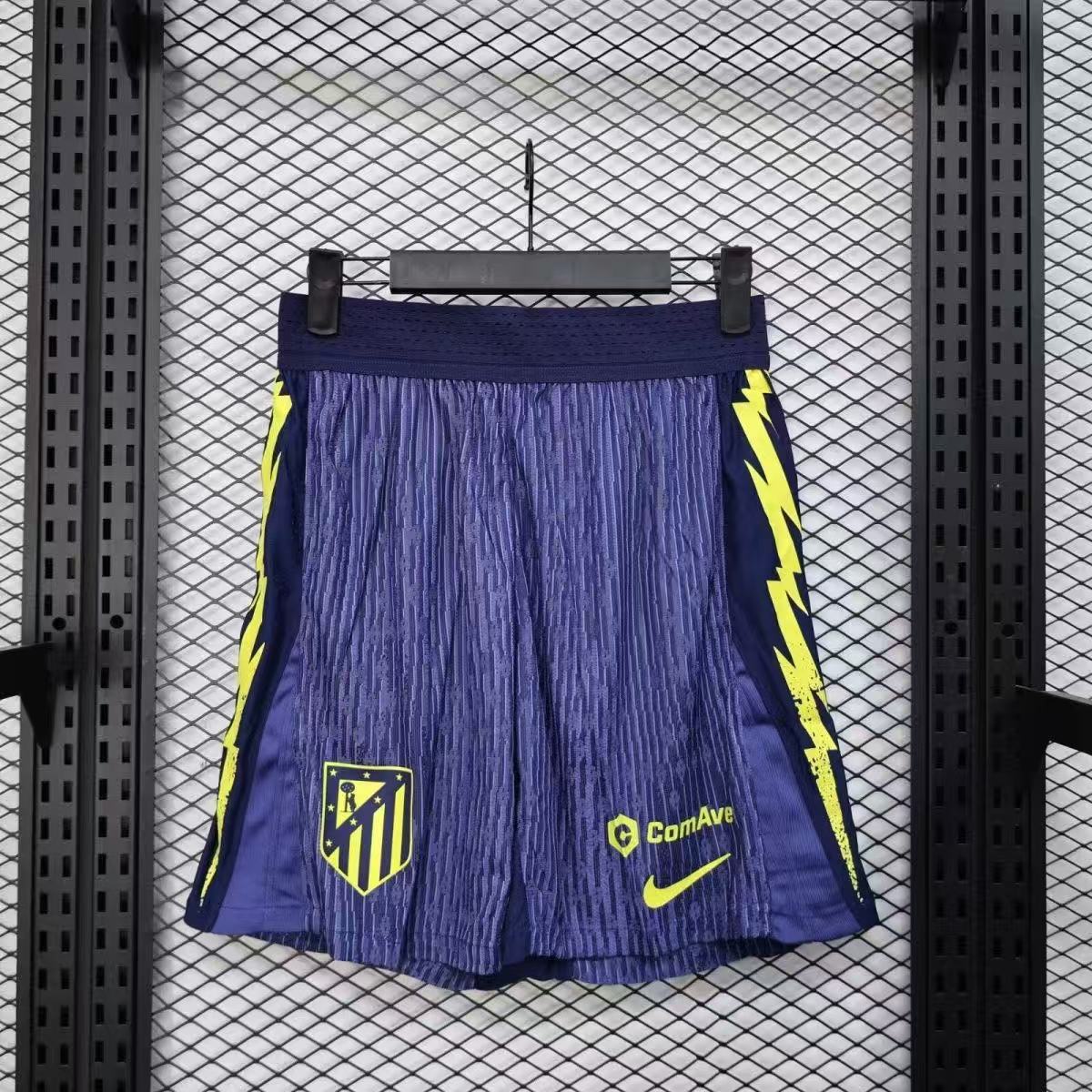 Atletico Madrid 25/26 Home Player Version Shorts | Purple Lightning Design ComAve Sponsor Nike Dri-FIT ADV