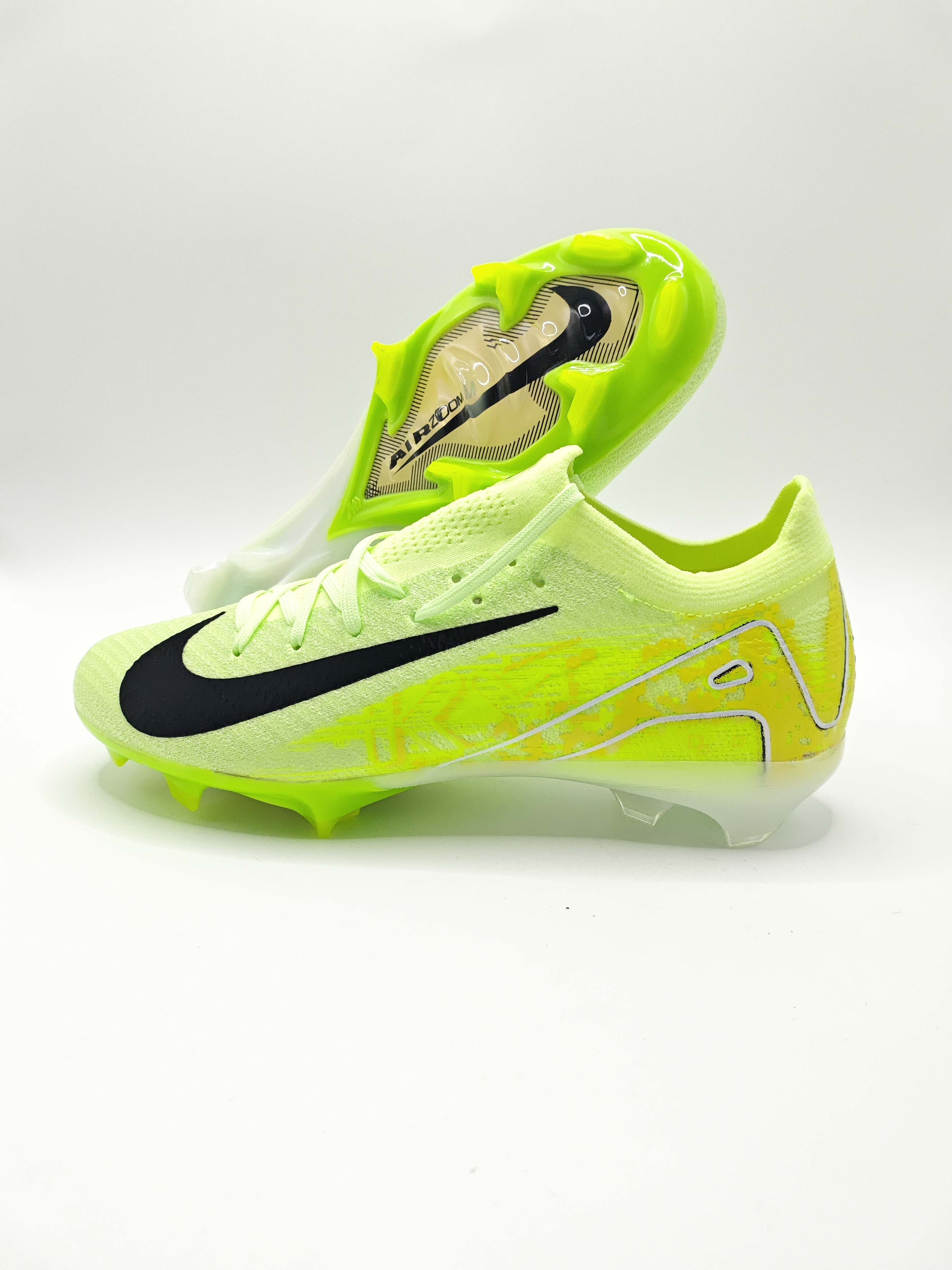 Nike Mercurial 16 FG Soccer Cleats with Built-in Bonded Pack: Full Air Cushion for All-Match Comfort, Waterproof Knit for Wet Fields