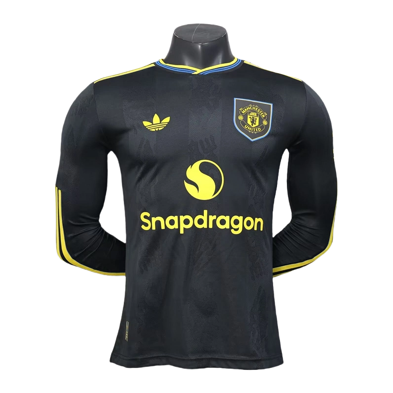 Manchester United Third Away Long Sleeve Football Jersey 2025-26 Player version