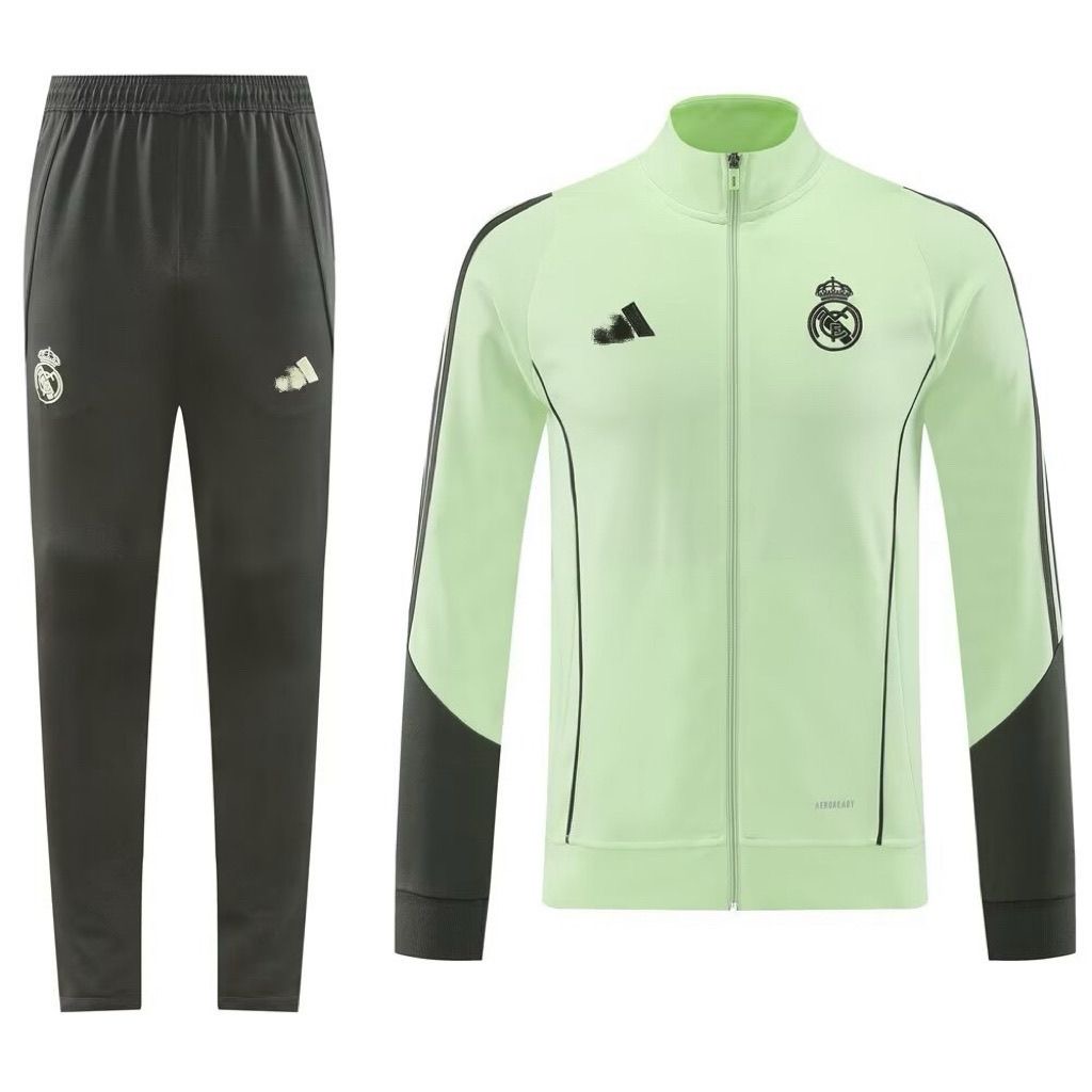 Real Madrid 2025/26 training jersey with zipper and embroidery