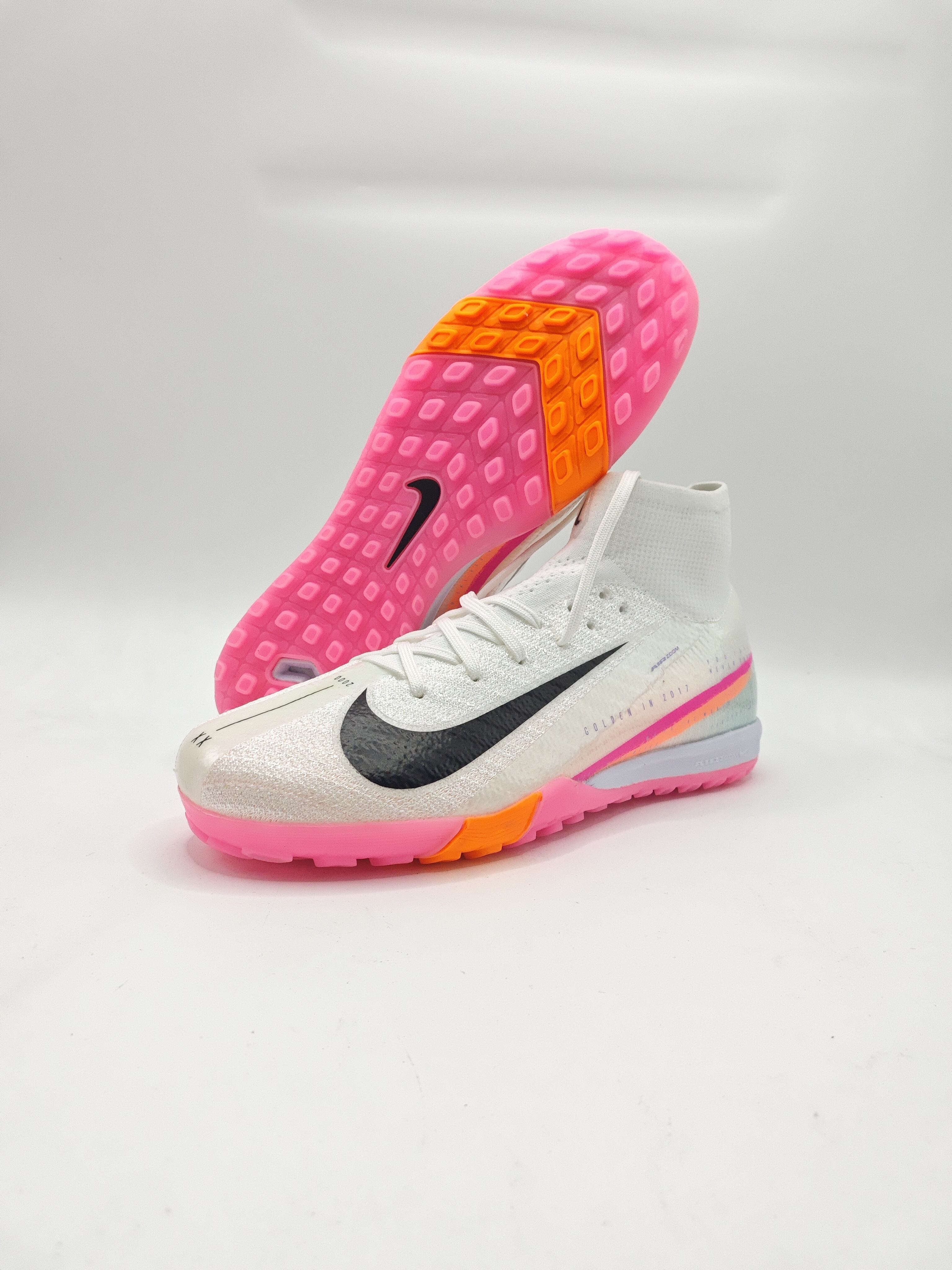 Nike Mercurial 16 High-Top Built-in Full Air Cushion Waterproof Knit FG MD-Outsole Soccer Cleats