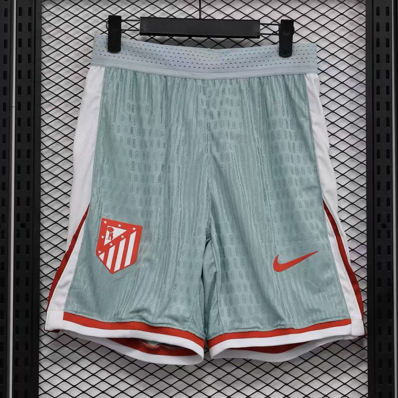 Atletico Madrid 25/26 Away Player Version Shorts | Mint Green Red Crest Nike Dri-FIT ADV