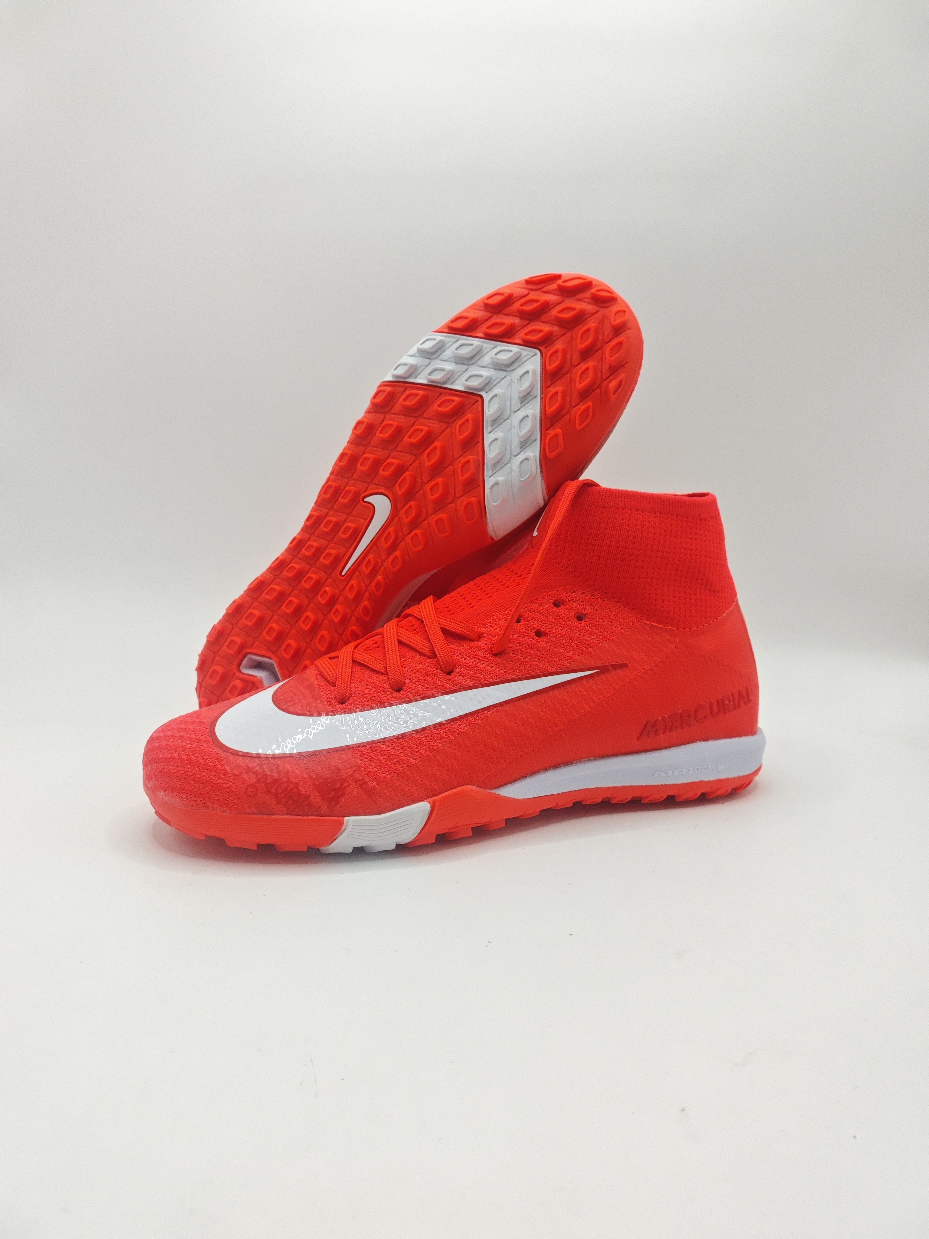 Nike Mercurial 16 High-Top Built-in Full Air Cushion Waterproof Knit FG MD-Outsole Soccer Cleats