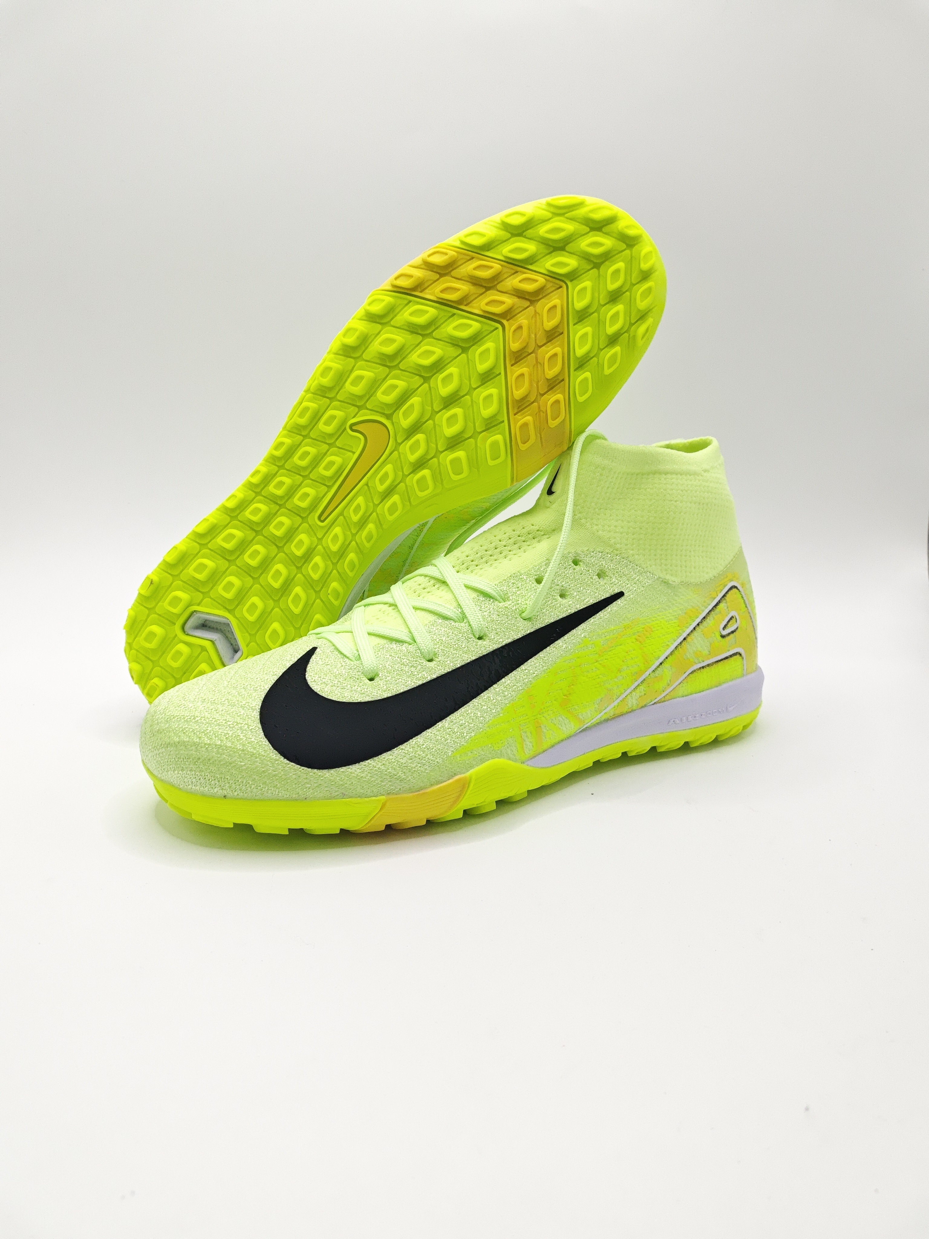 Nike Mercurial 16 High-Top Built-in Full Air Cushion Waterproof Knit Turf Studs MD Outsole Soccer Cleats