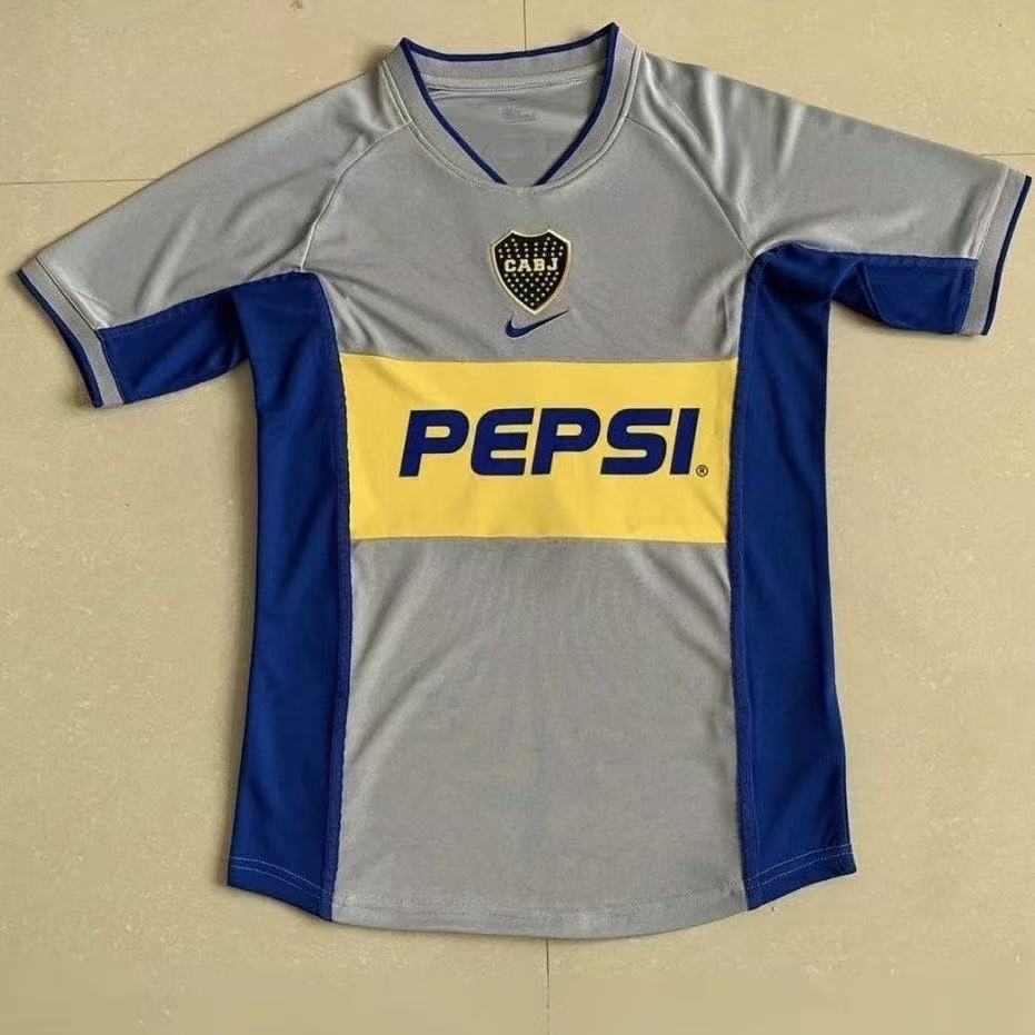 Boca Juniors 2002/03 Retro Home Jersey Pepsi Sponsor – Fan Version
