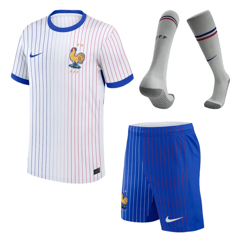 2024 France Away Whole Kit(Jersey+Shorts+Socks) Euro