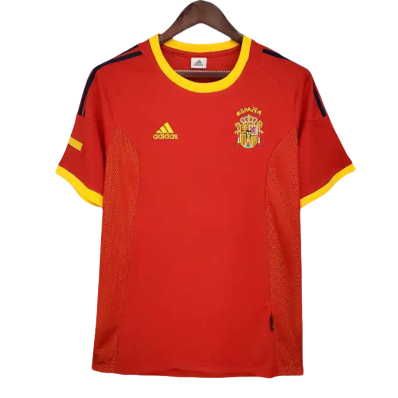 Spain Retro Jersey Home World Cup 2002