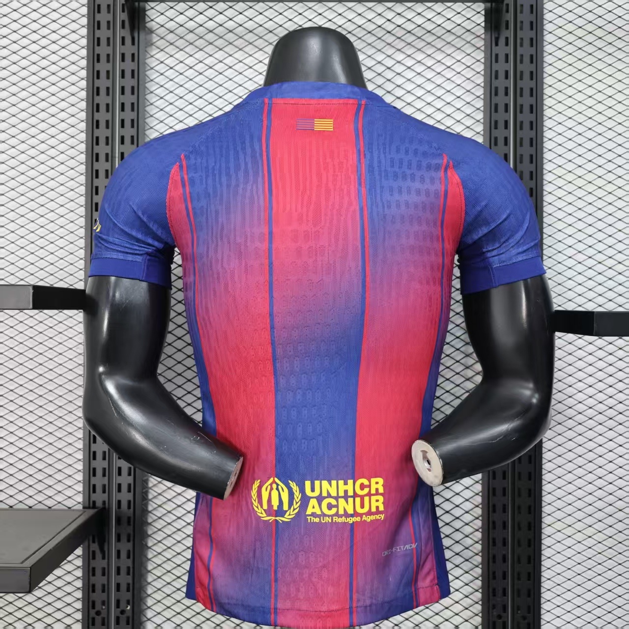 FC Barcelona 2025/26 Home Jersey – D-Play Limited Edition | Player Version Red & Blue Stripes Football Shirt